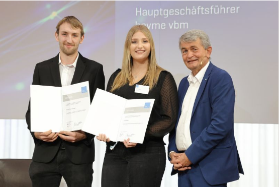 Verleihung des "Quabi-Preises" auf dem bayme vbm Aus- und Weiterbildungskongress 2023