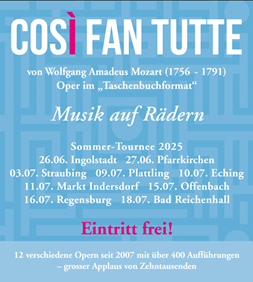 Musik für Schüler – Oper im "Taschenbuchformat" – Sommer-Tournee 2025