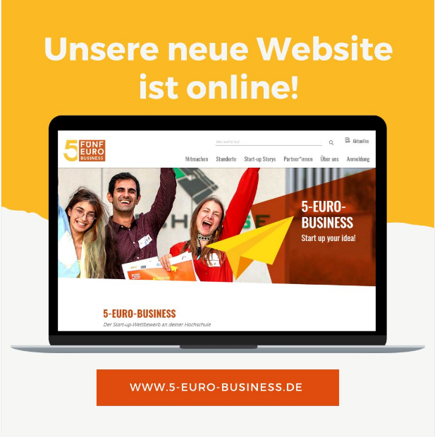 „5-Euro-Business“ – Neuer Webauftritt mit Start-up Storys