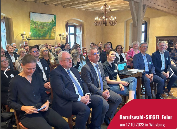 Berufswahl-SIEGEL-Verleihung in Würzburg