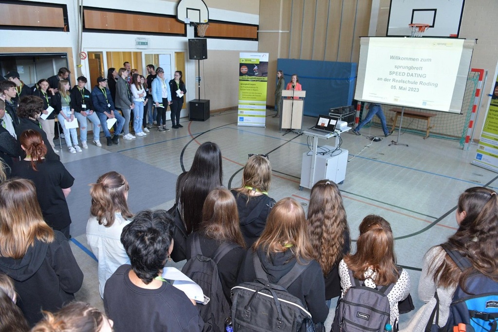 Rückblick sprungbrett SPEED DATING an der Konrad-Adenauer-Realschule in Roding