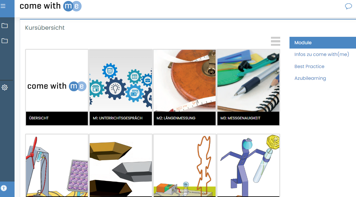 Neues von come with(me) – Moodle-Plattform und Modul „Demontage – Montage“