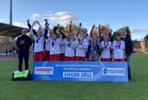 Die Sieger 2022 des bayerischen Fußballverbands.