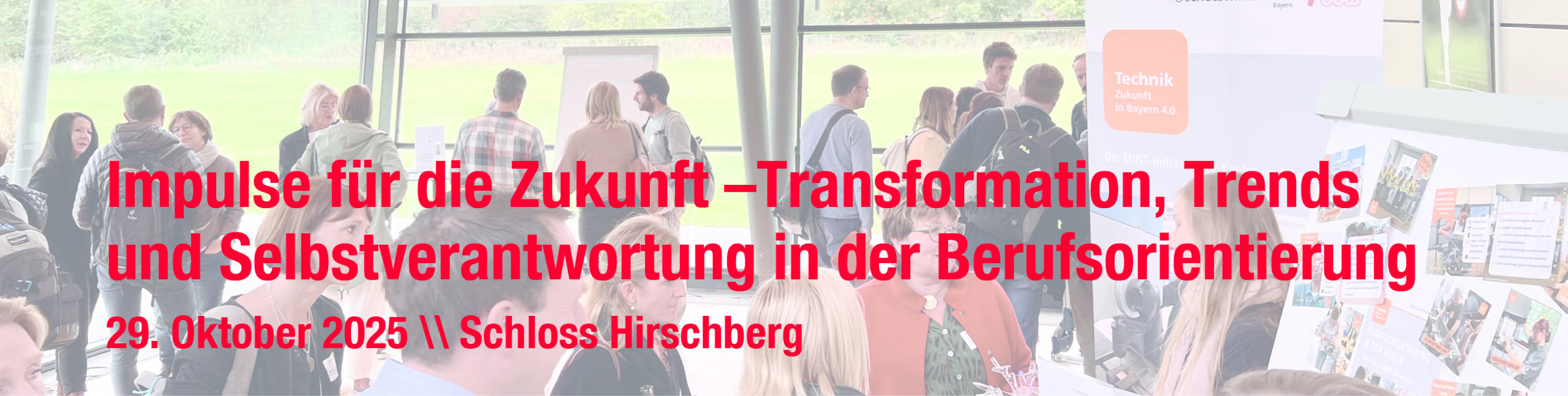 Banner für die bayernweite Tagung für Koordinatorinnen und Koordinatoren für Berufliche Orientierung (KBO) an Gymnasien